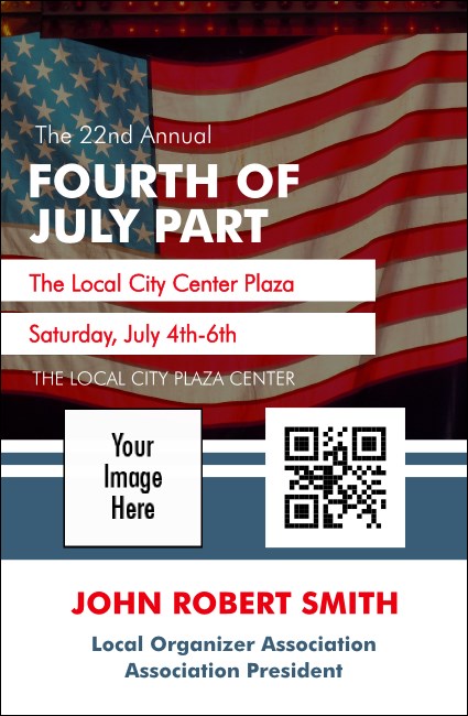 Fourth of July VIP Event Badge Small