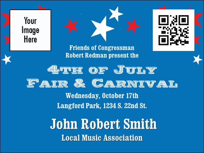 Red, White, and Blue Stars Economy Event Badge Economy Event Badge