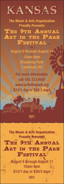 Kansas General Admission Ticket Product Front