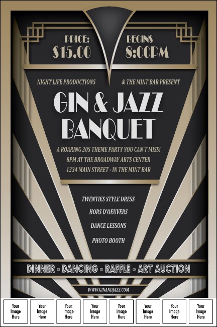 Roaring 20s With Image Upload Poster