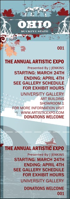 Ohio Event Ticket Product Front