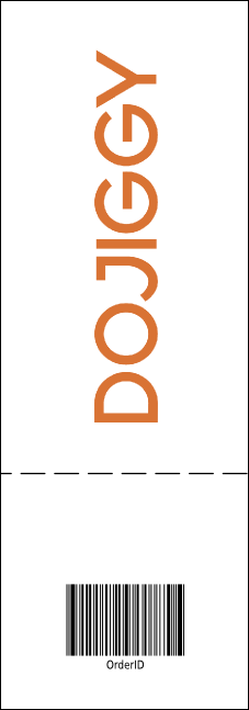 Versus Orange Event Ticket Product Back