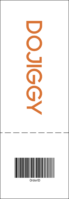 Big Heart Purple Event Ticket Product Back