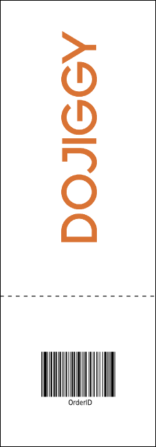 Year Parchment Paper Event Ticket Product Back