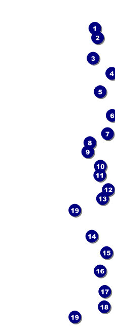 Comedy Spirals Event Ticket Front Field Markers