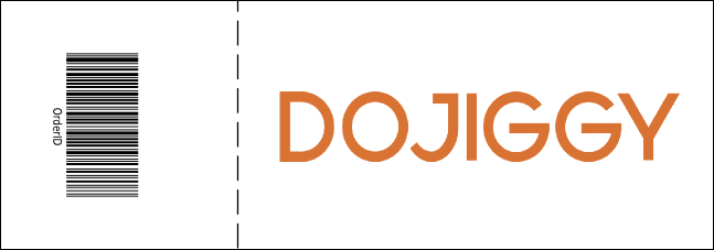 Green Landscape General Admission Ticket Product Back