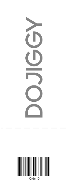 Sports Ticket Black & Silver Product Back