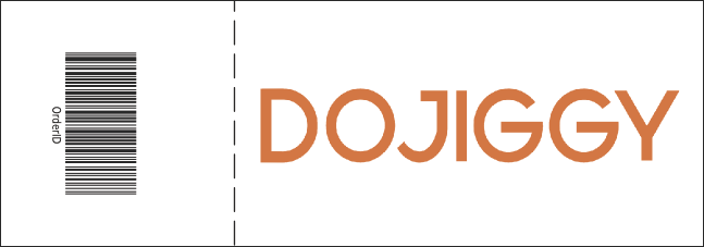 Hip Hop Green Event Ticket Product Back