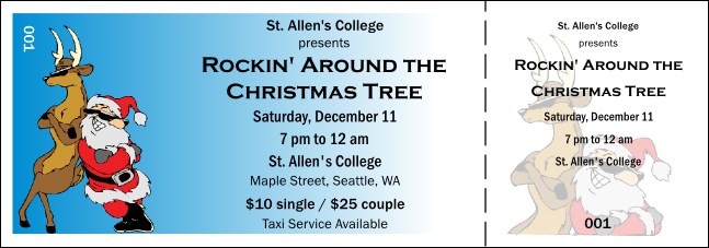Cool Christmas General Admission Ticket 001 Product Front
