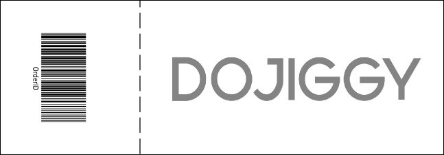 Christmas Black and White General Admission Ticket 001 Product Back