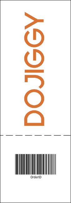 Christmas General Admission ticket with full bleed Product Back