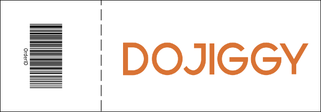 Christmas Reindeer General Admission Ticket with a full bleed Product Back