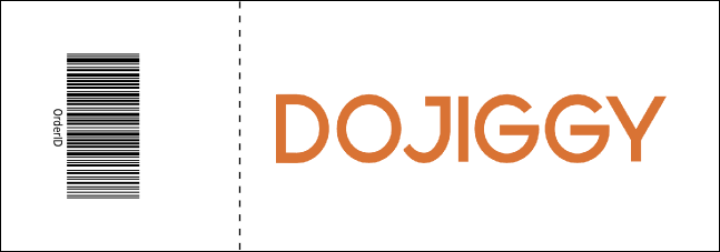 Red and Black General Admission Ticket Product Back