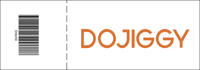 Green and Black General Admission Ticket Product Back