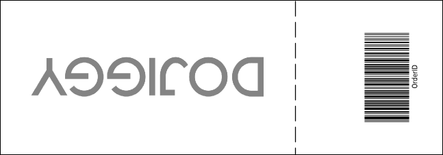 Kansas City General Admission Ticket with stub (Black & white) Product Back