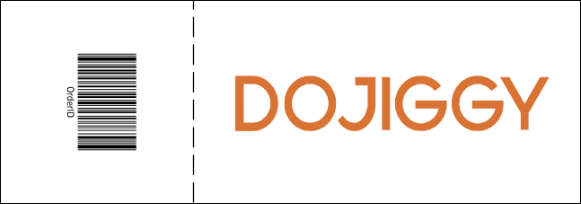 Dots 50/50 Purple Raffle Ticket Product Back