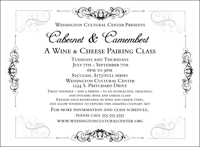 Black Tie Gala Invitation Product Front