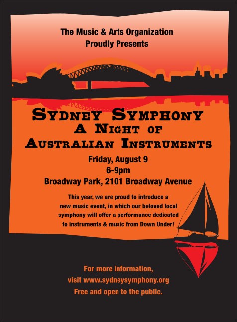Sydney Invitation (Orange) Product Front