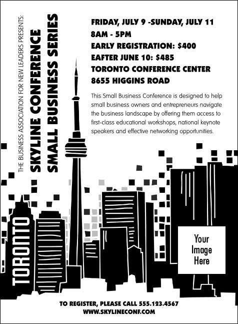 Toronto Invitation (Black & White) Product Front