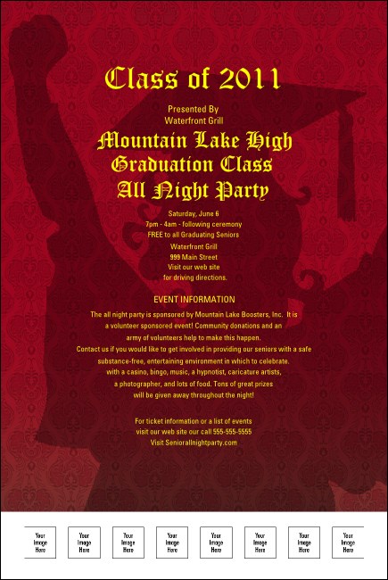 Cap and Gown Poster Logo