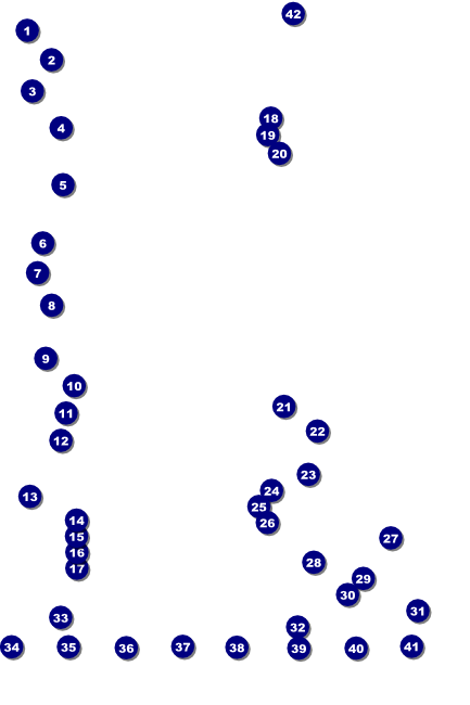 Run for a Cause Blue & Green Logo Poster Front Field Markers