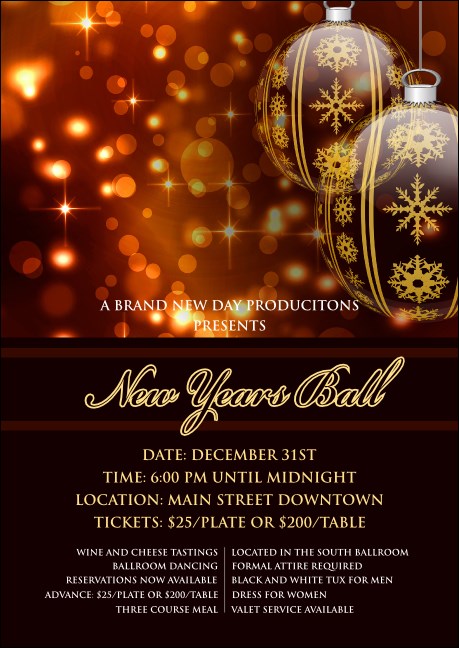 Golden Ornament Postcard Product Front