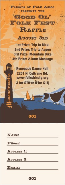 Massachusetts Raffle Ticket