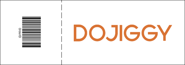 Color Logo Raffle Ticket 003 Product Back