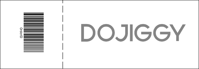 Nashville Raffle Ticket (Black and White) Product Back