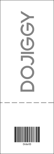 Your Image Raffle Ticket 001 (Black & White) Product Back