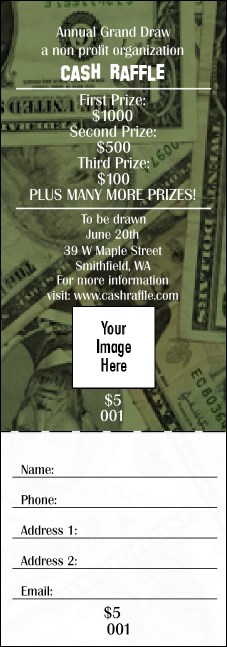 Cash Raffle Ticket 001 Product Front