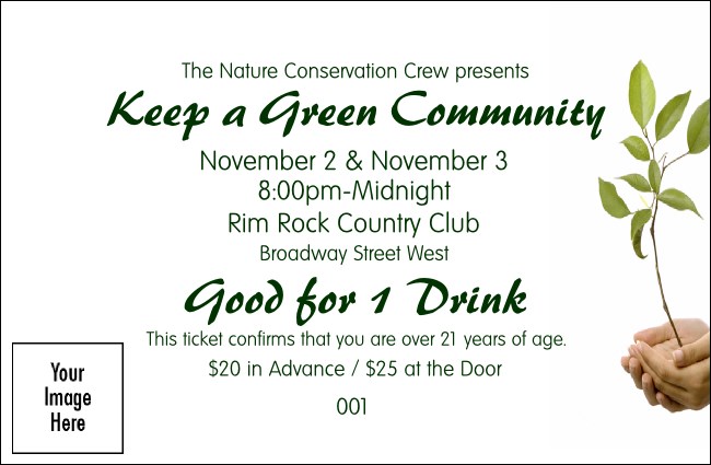 Sapling Drink Ticket Product Front