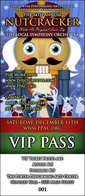 Nutcracker Ballet VIP Pass Product Front