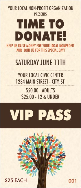 Fundraiser Tree VIP Pass Product Front