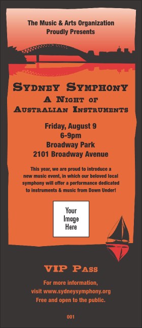 Sydney VIP Pass (Orange) Product Front