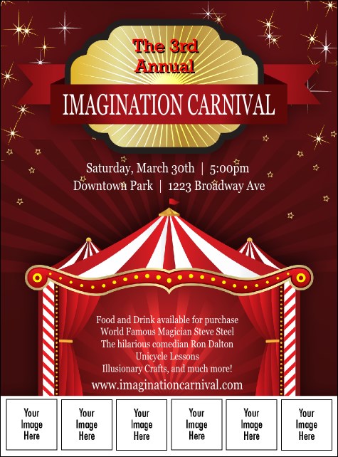 Red Tent Logo Flyer Product Front