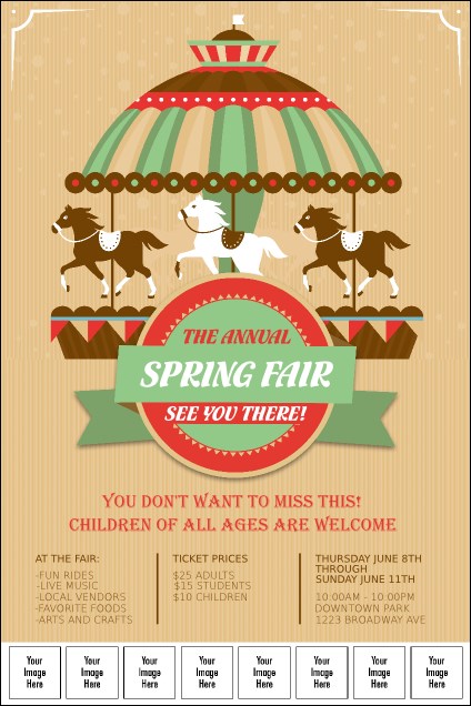 Merry Go Round Logo Poster Product Front