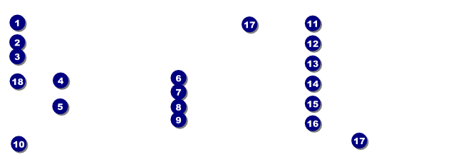 Football Schedule Raffle Ticket Front Field Markers
