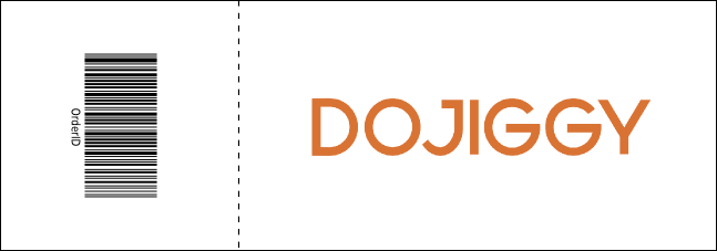 Animal Print Giraffe Event Ticket Product Back