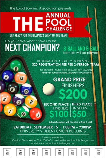 Pool Logo Poster Product Front