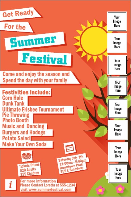 Summer Cut Paper Logo Poster Product Front