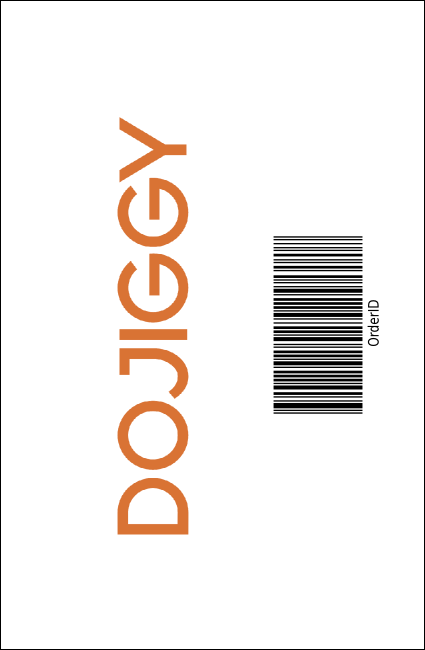 Classic Brown Pinstripe Drink Ticket Product Back