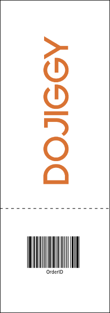 Social Networking Raffle Ticket Product Back