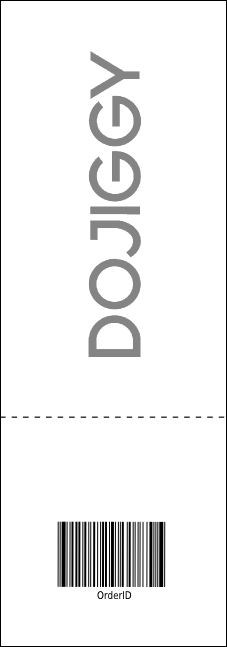 Black Tie Raffle Ticket Product Back