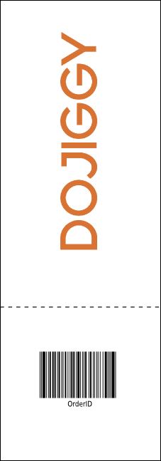 Christmas Carol Raffle Ticket Product Back