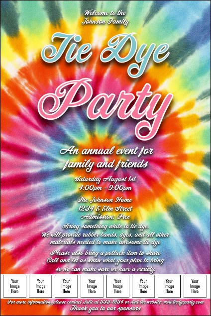 Tie Dye Logo Poster Product Front