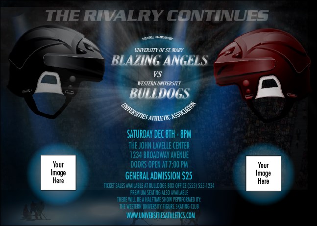 Hockey Faceoff Club Flyer