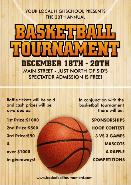 Basketball Court Club Flyer