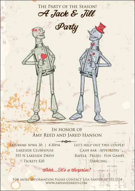 Robot Jack & Jill Club Flyer Product Front