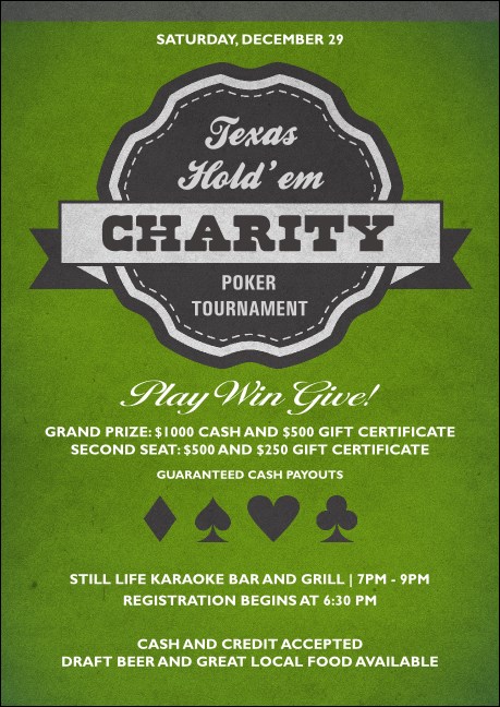 Texas Hold 'Em Club Flyer